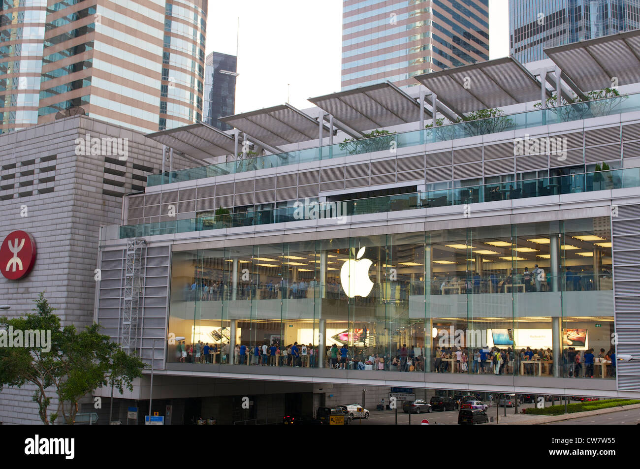 Apple Store an der IFC Mall, Central, Hong Kong Stockfoto
