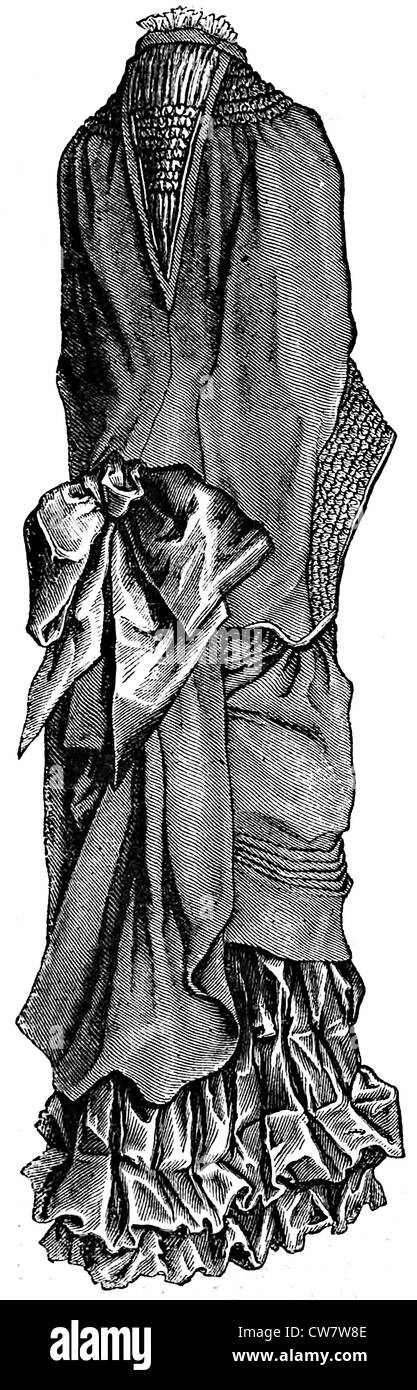 Frauenmode dress 1881 Stockfoto