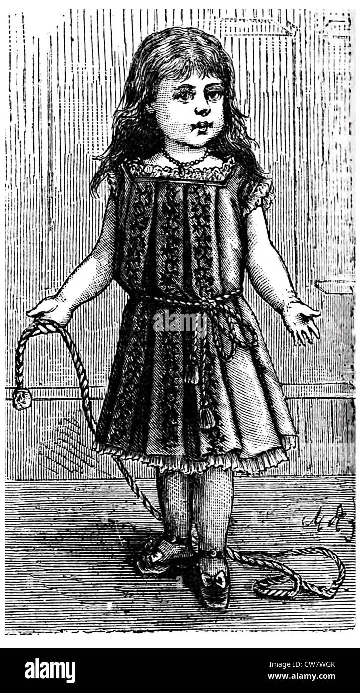 Kindermode im Jahre 1881 Stockfoto