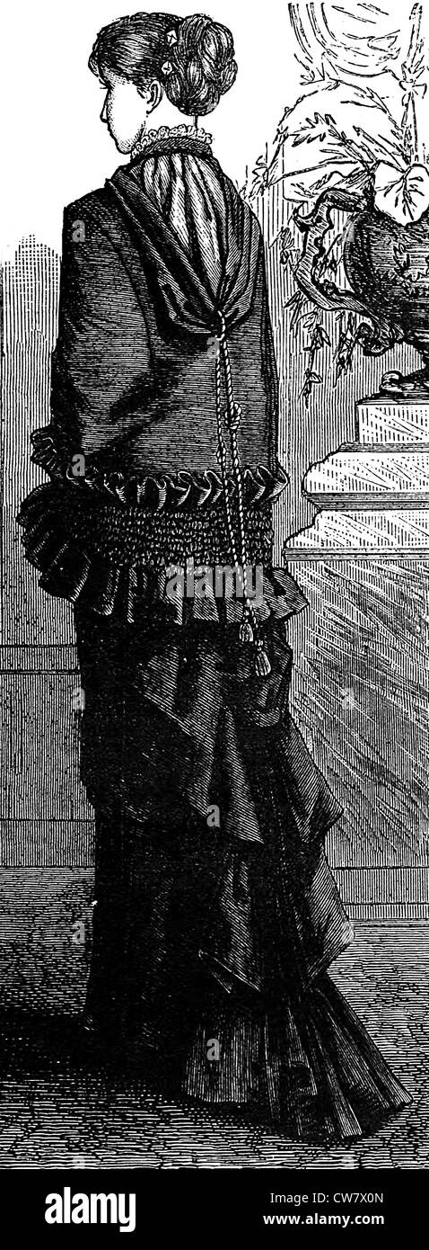Frauenmode 1881 Stockfoto