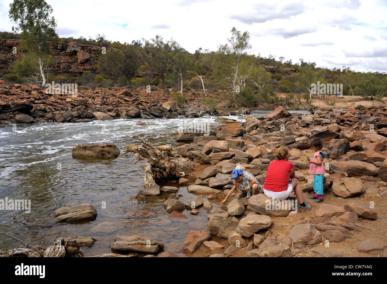 Murchison River im westlichen Australien Kalbarri National Park Stockfoto