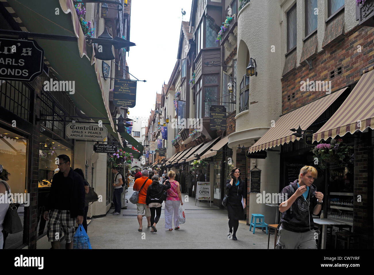 Stadtzentrum von Perth einkaufen, Western Australia Stockfoto