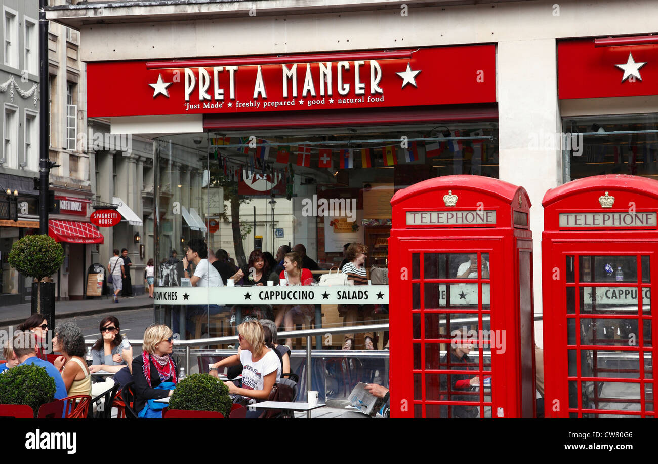 Pret A Manger, St.-Martins Platz, London, England, UK Stockfoto