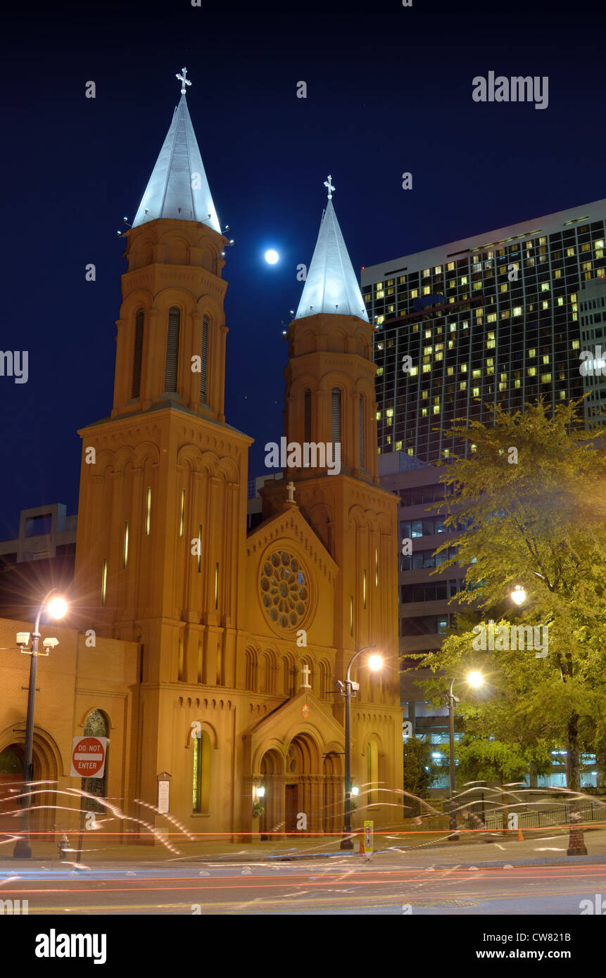 Heiliges Herz-Basilika in der Innenstadt von Atlanta, Georgia, USA. Stockfoto