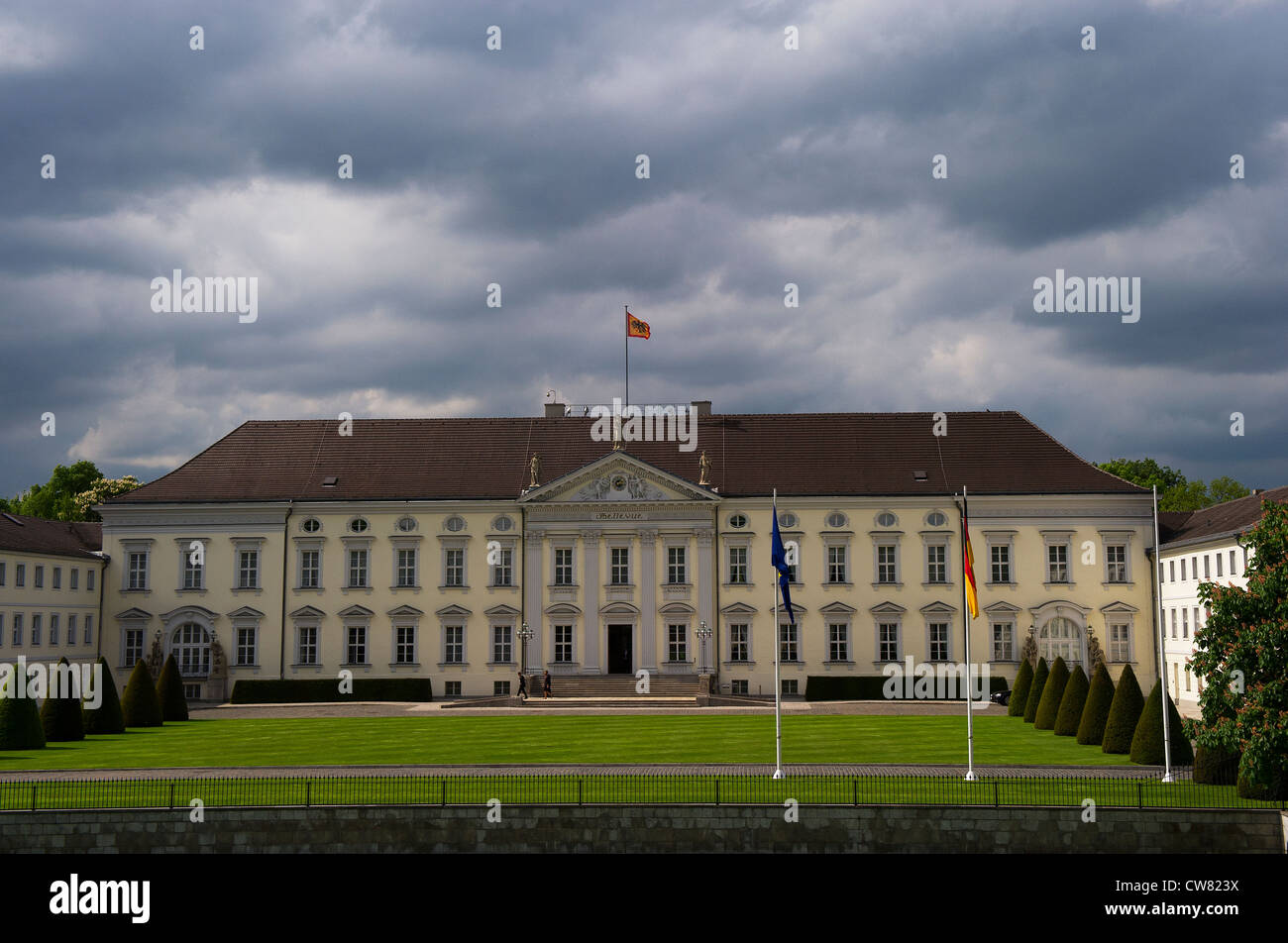 Das Schloss Bellevue, Berlin Stockfoto