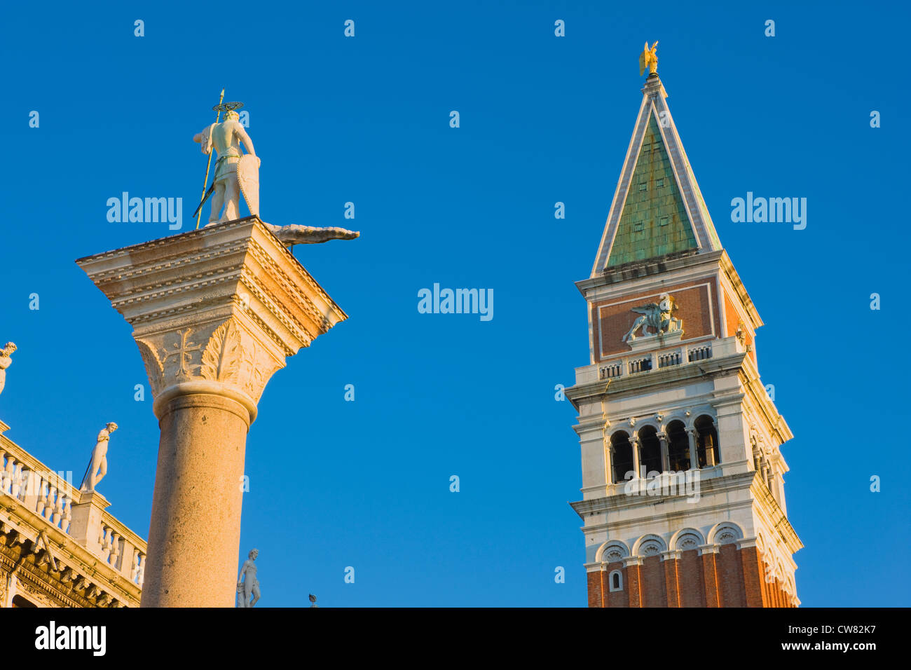 Das Campanile in Markusplatz, Venedig, Italien Stockfoto