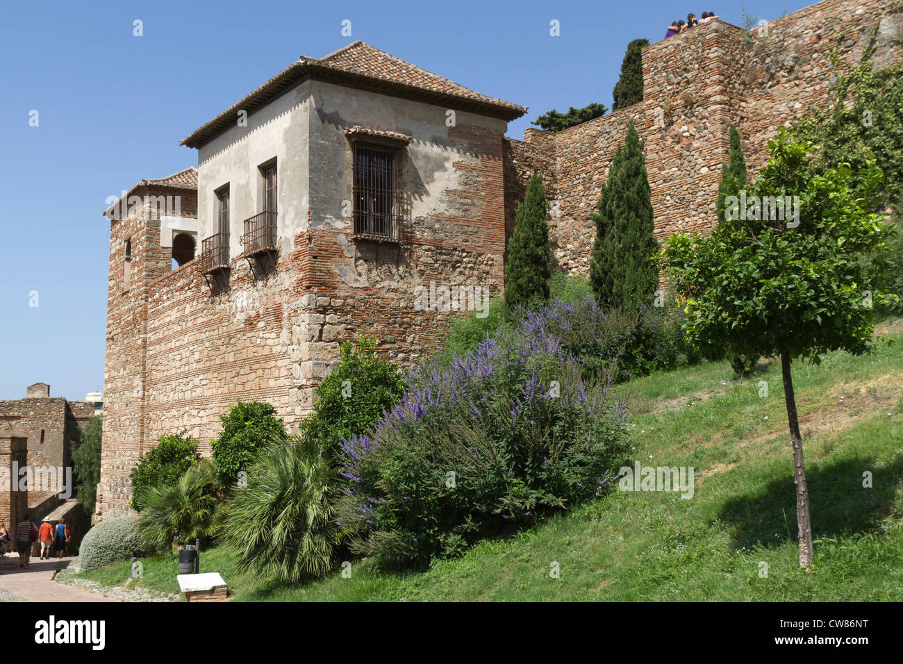 Die Festung Alcazaba in Malaga Spanien Stockfoto