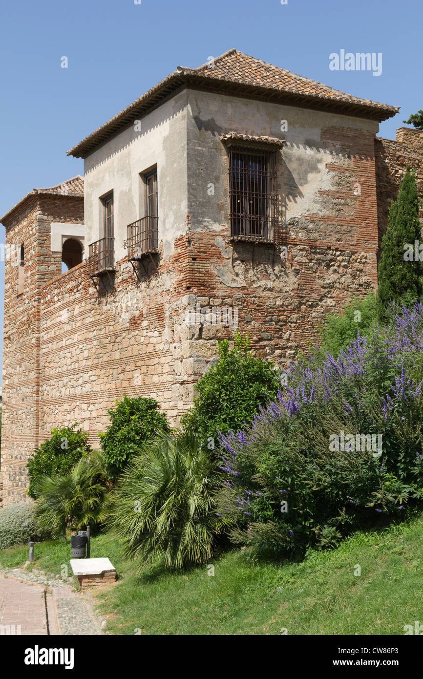 Die Festung Alcazaba in Malaga Spanien Stockfoto