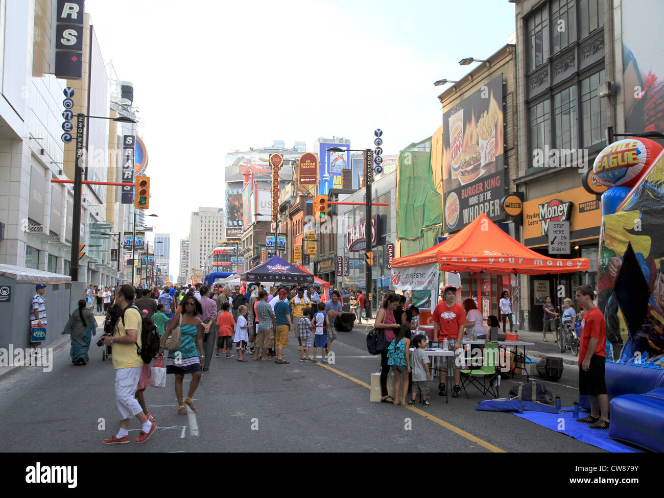 A Straßenfest entlang der Yonge Street in Toronto Stockfoto