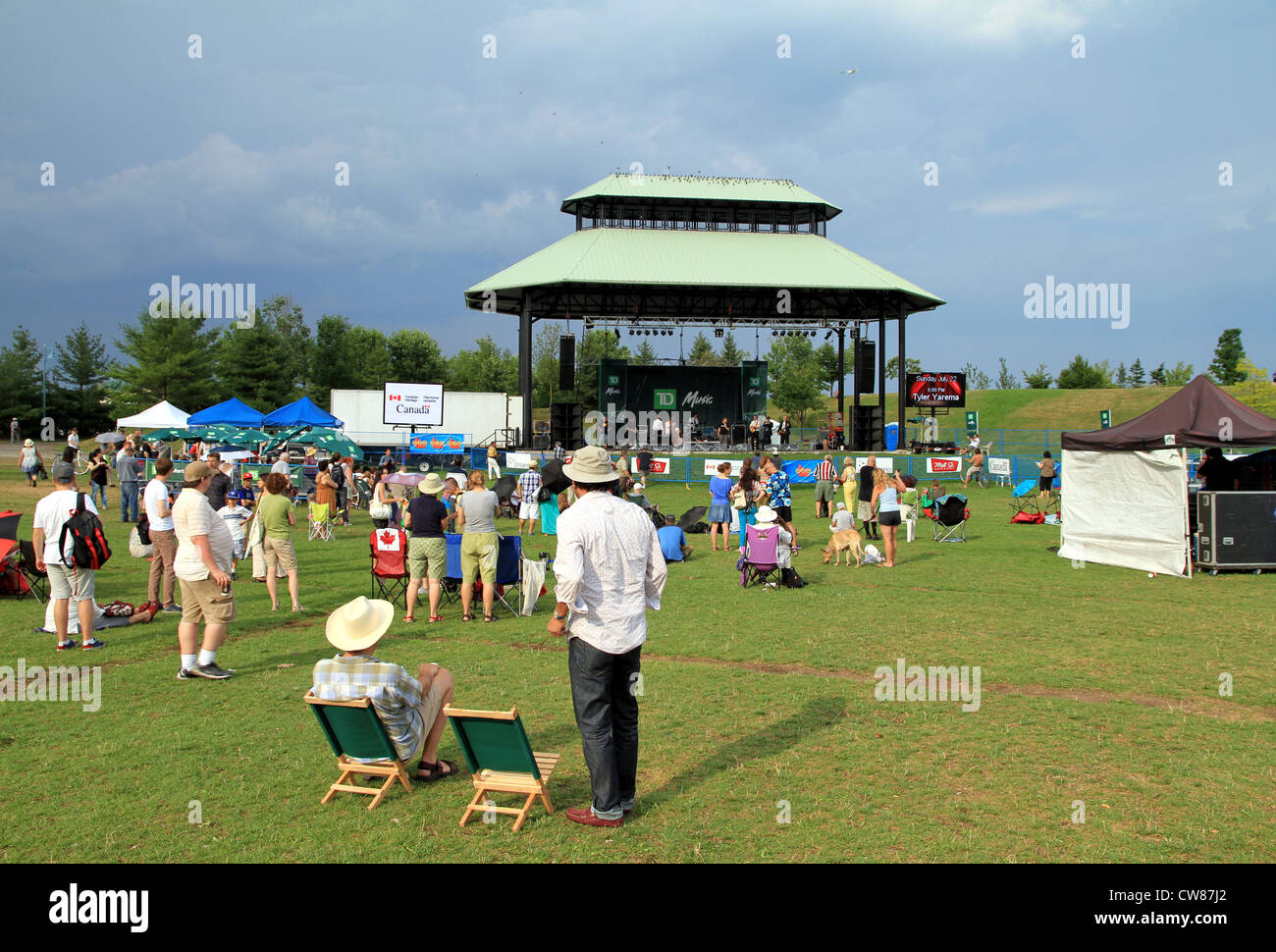 Ein Blick auf die Umgebung von Toronto Jazz Festival 2012 Stockfoto