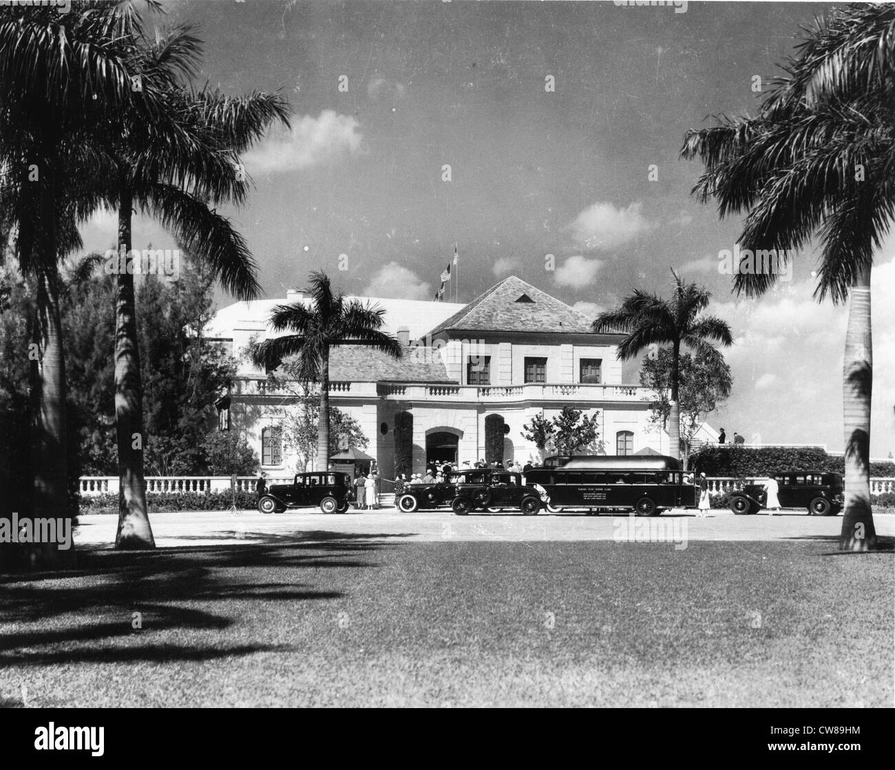 Eingang, Hialeah Racetrack, Florida, 1940 Stockfoto