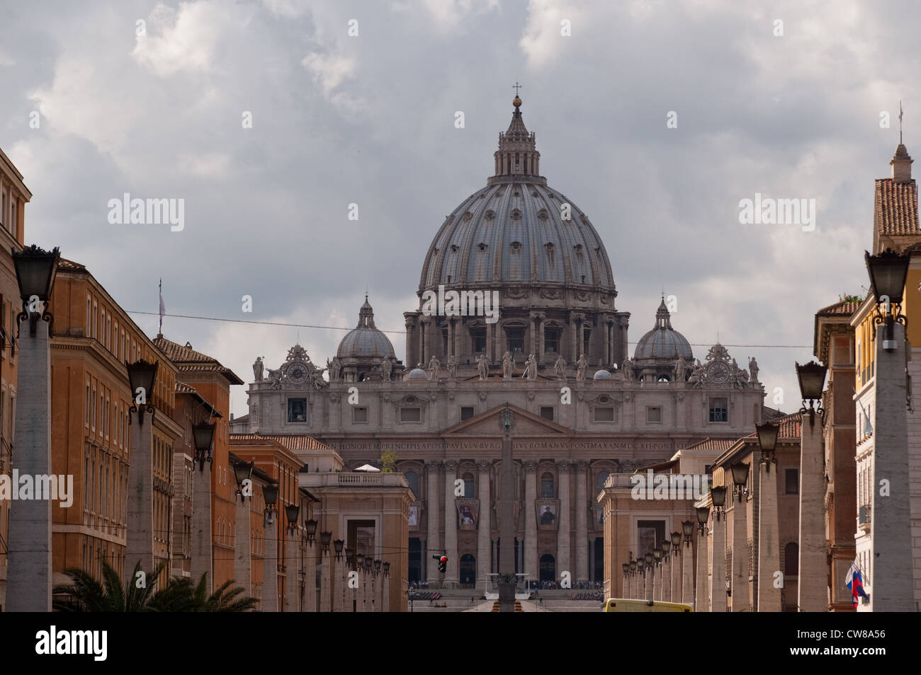 Die Kirche St. Peter im Vatikan. Stockfoto