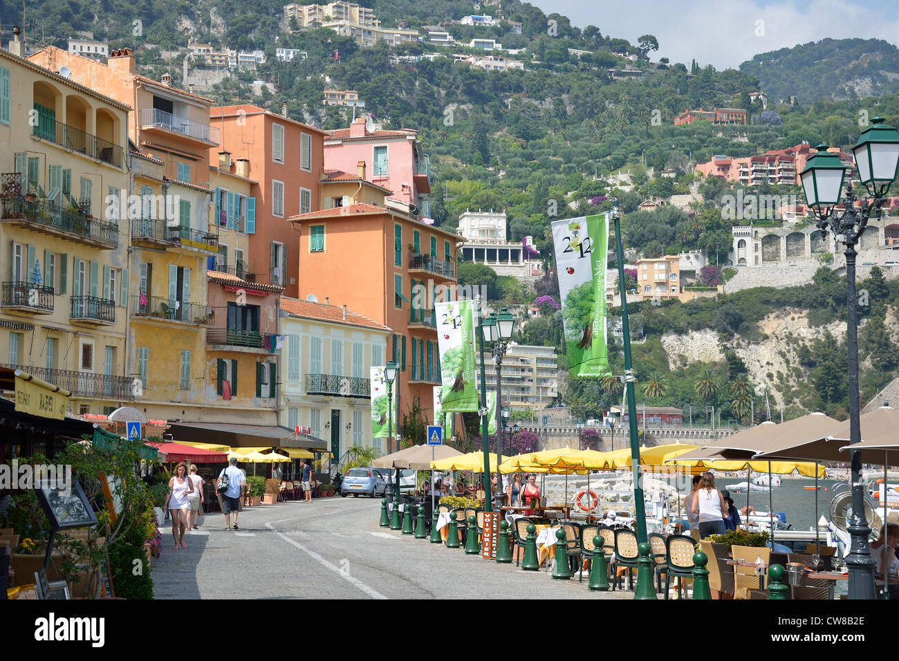 Darse Royal Harbour XVI Jahrhundert, Villefranche-Sur-Mer, Côte d ' Azur, Alpes-Maritimes, Provence-Alpes-Côte d ' Azur, Frankreich Stockfoto