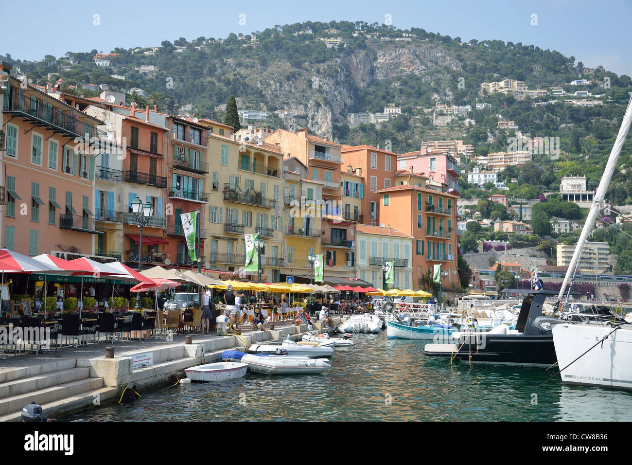Darse Royal Harbour XVI Jahrhundert, Villefranche-Sur-Mer, Côte d ' Azur, Alpes-Maritimes, Provence-Alpes-Côte d ' Azur, Frankreich Stockfoto