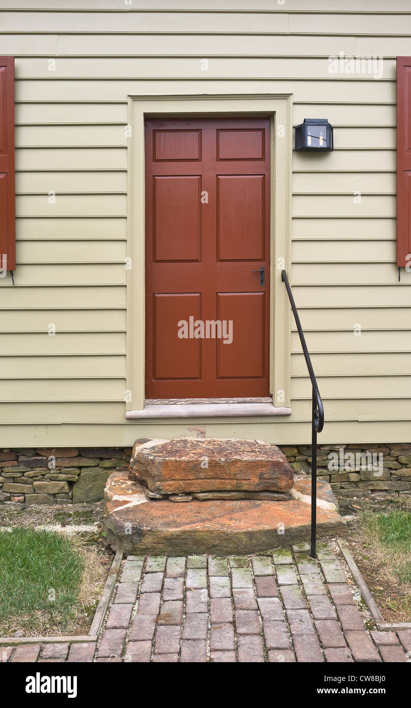 Historischen Wolff Moser Haus Bethania Besucherzentrum in Bethania, North Carolina Stockfoto