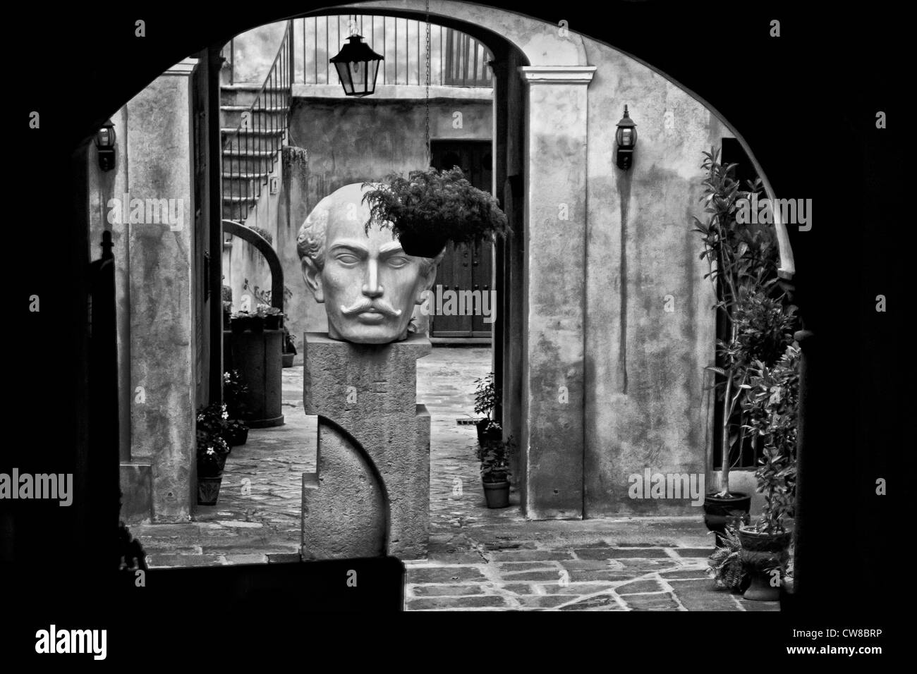 Statue in Puebla, Mexiko Stockfoto