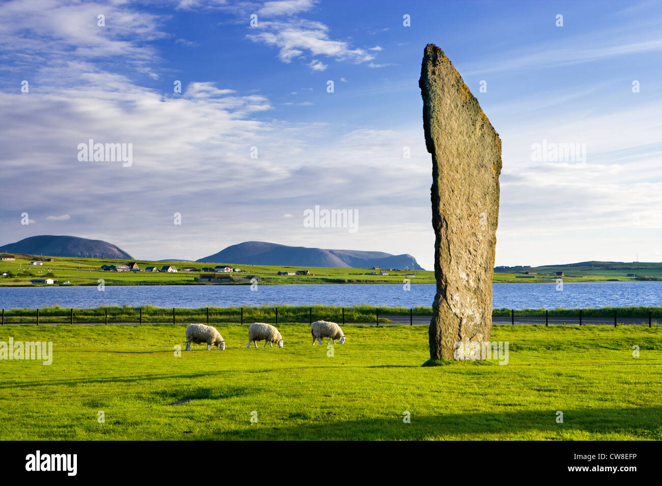 Stones of Stenness, Orkney, Schottland, UK. Stockfoto