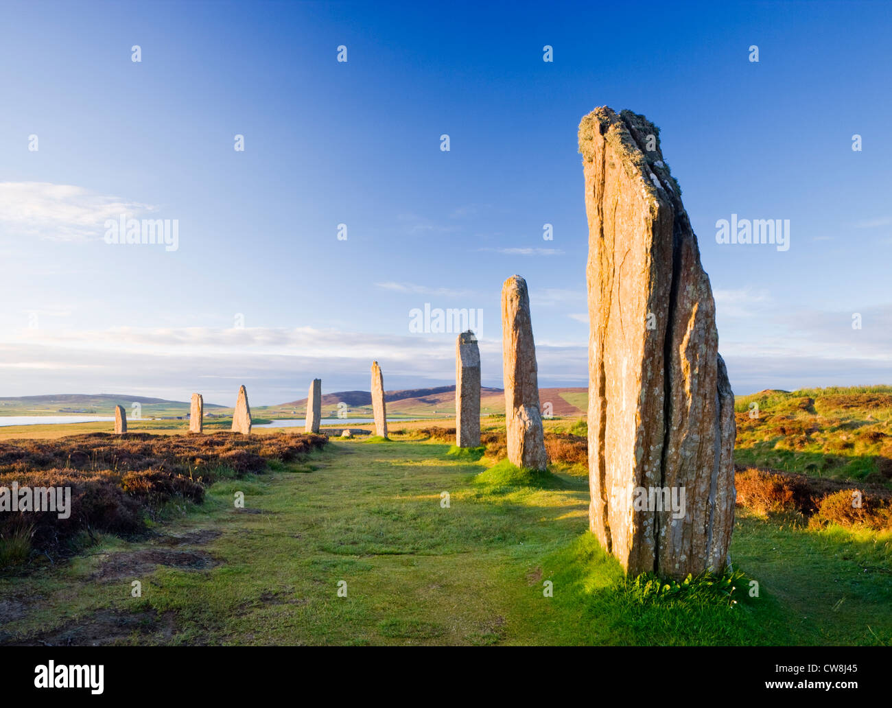 Ring of Brodgar, Orkney, Schottland, UK. Stockfoto
