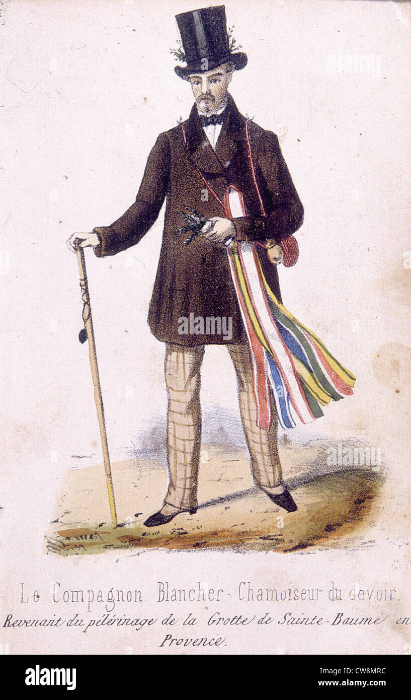 Vergoldung des 19. Jahrhunderts, Illustrationen Stockfoto