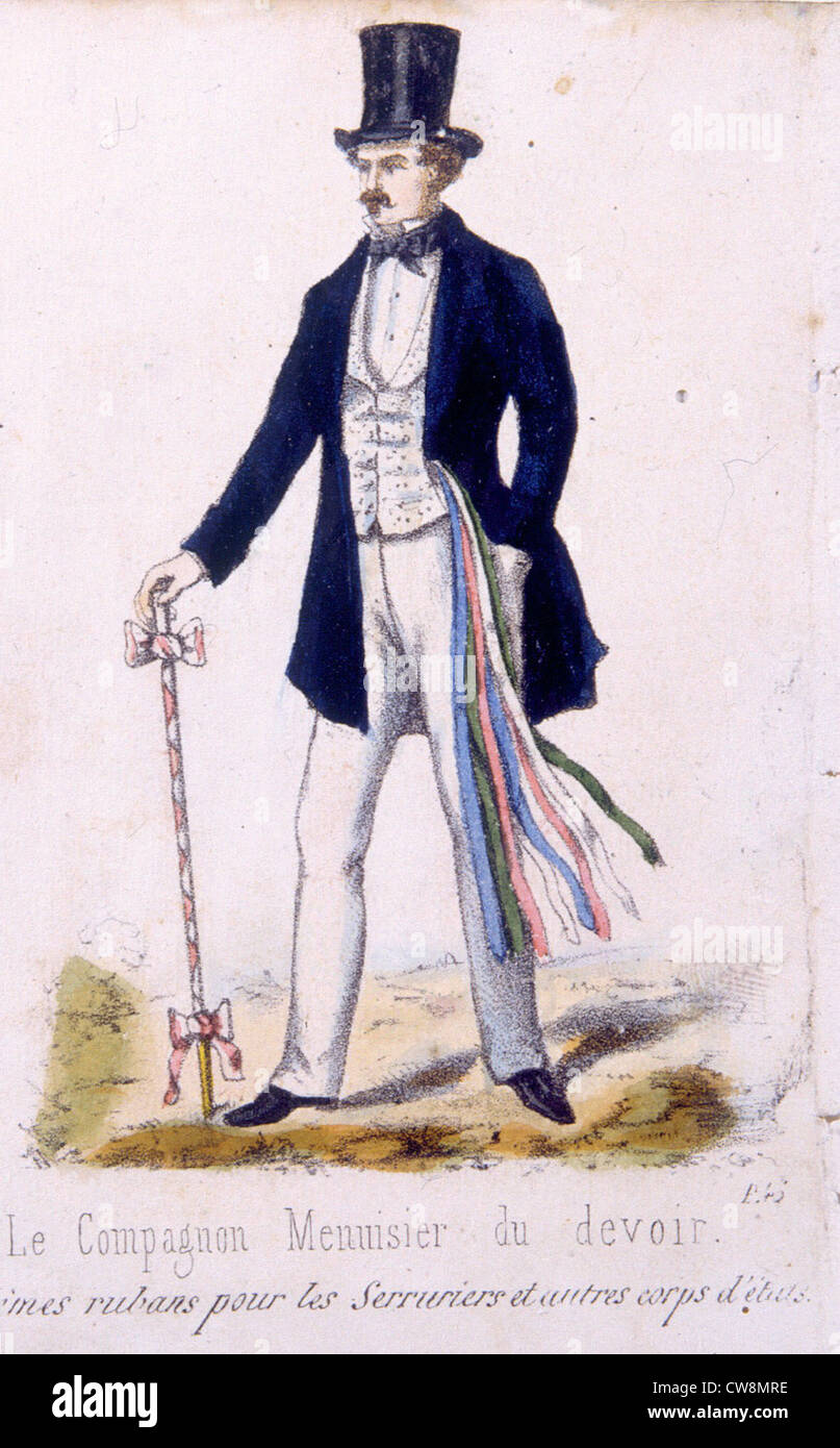 Vergoldung des 19. Jahrhunderts, Illustrationen Stockfoto