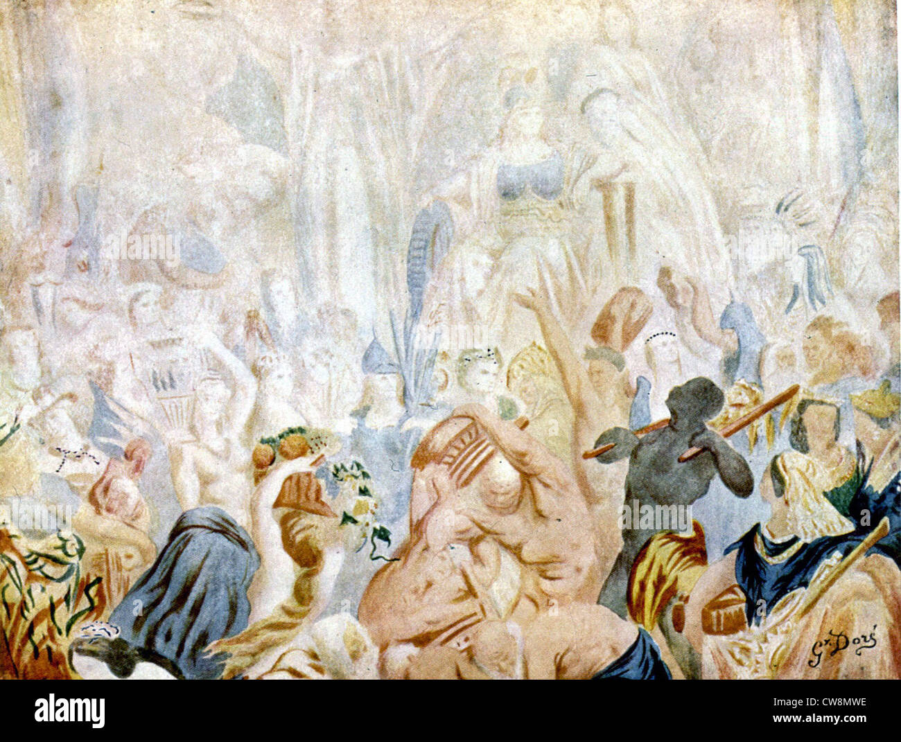Karikaturen von Gustave Doré Stockfoto