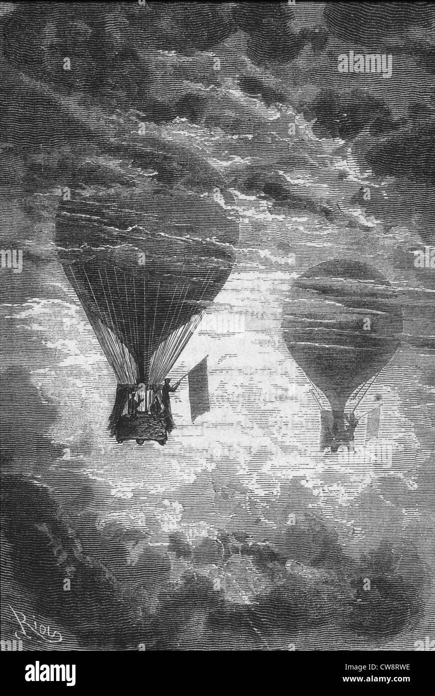 Five weeks in a balloon Schwarzweiß-Stockfotos und -bilder - Alamy