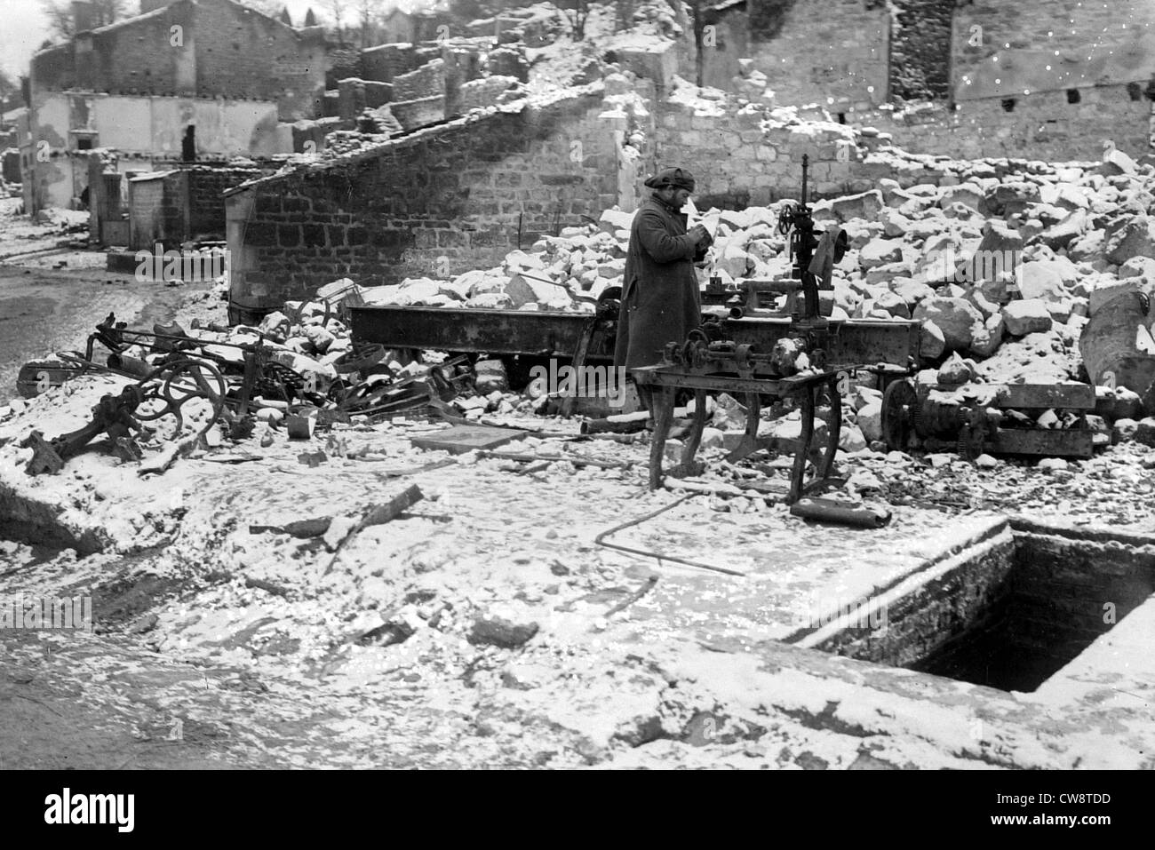 Clermont in Argonne, die Überreste einer Schmiede Stockfoto