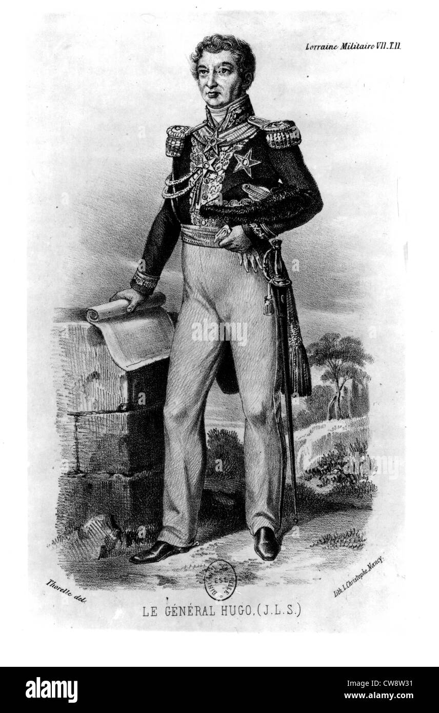 General Hugo, Victor Hugos Vater Stockfoto