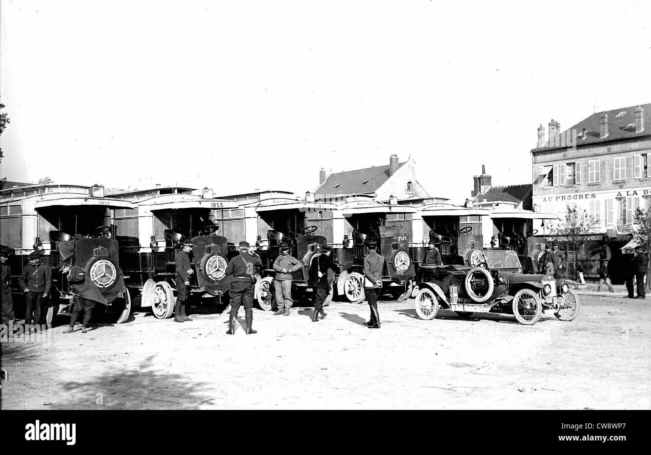 Creil, Mess-bus Stockfoto