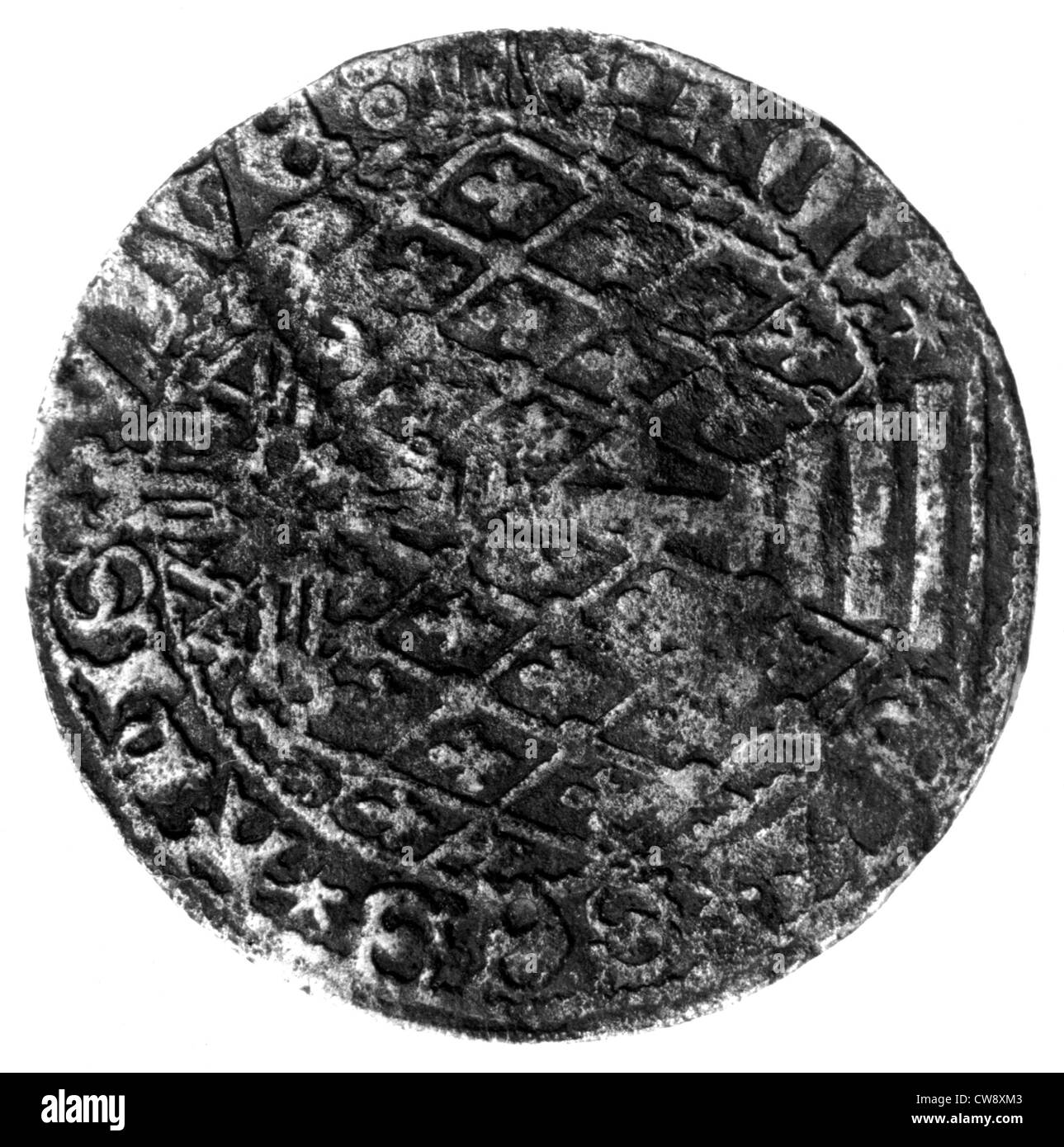 1. Paris Stadtrat Medaille, 13. Jahrhundert Stockfoto