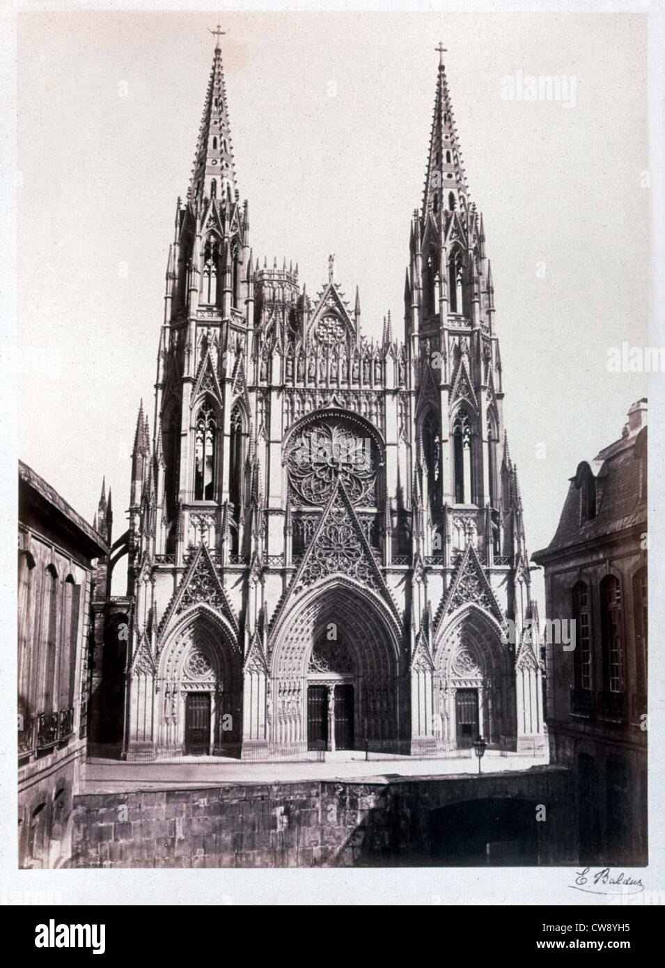Baldus, Rouen, St. Ouen Kirche Stockfoto