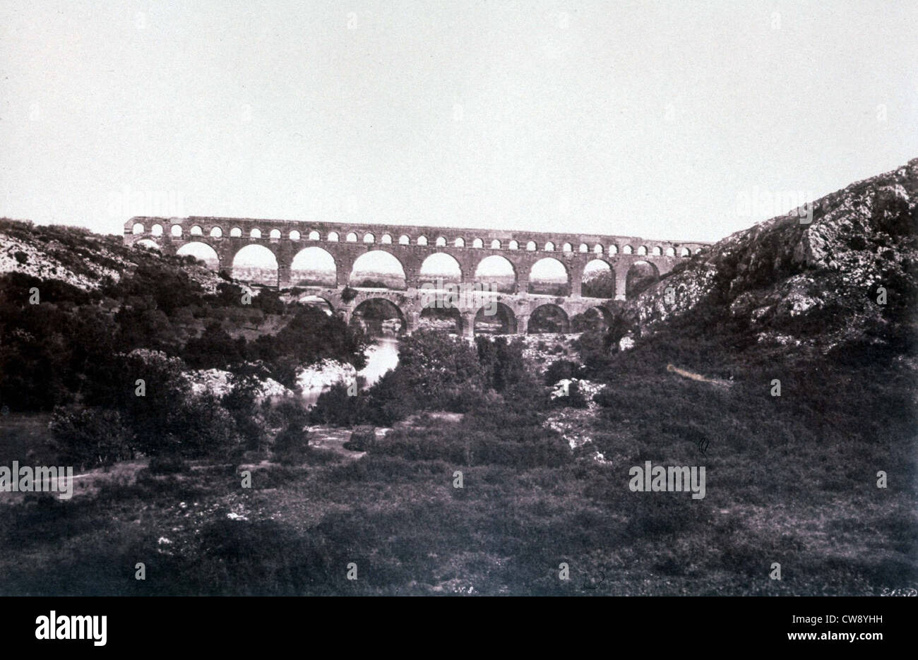 Baldus, Nîmes, der Pont du Gard Stockfoto