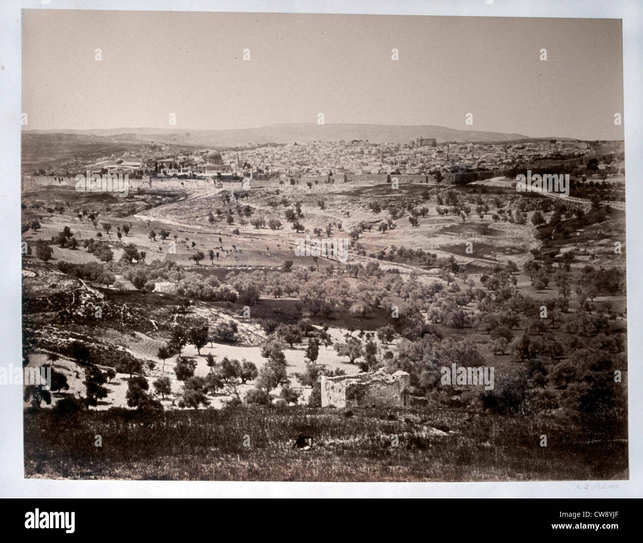 Frith Francis Palästina Jerusalem Panorama Stockfoto