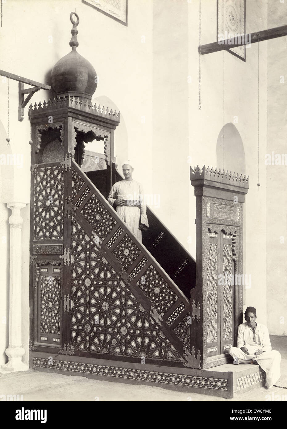Moschee von Kairo (Ägypten): Minbar Stockfoto