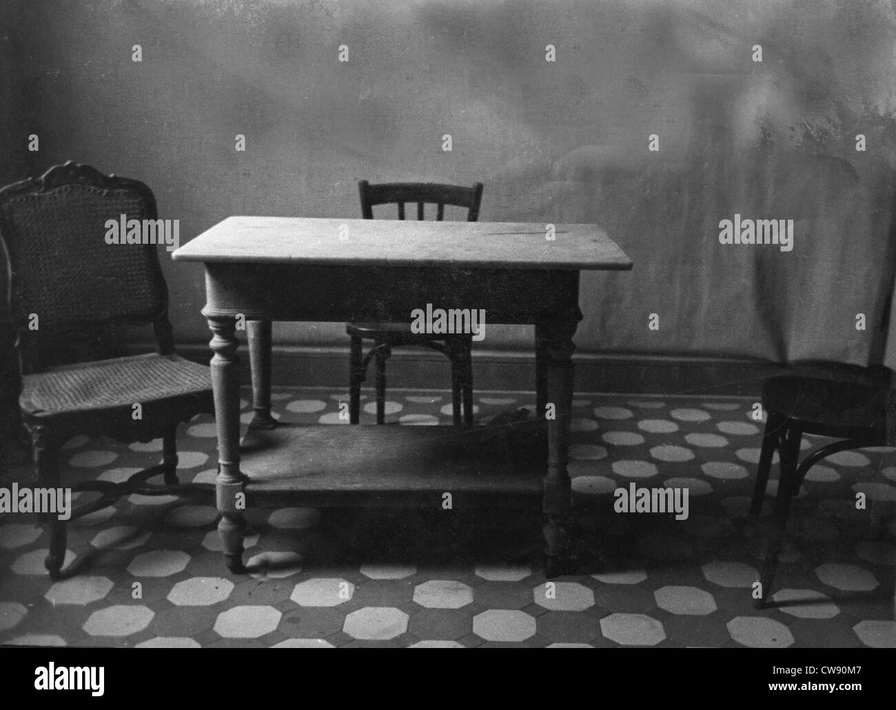 Zimmer Stadthaus besetzt Gestapo in Paris. Stockfoto