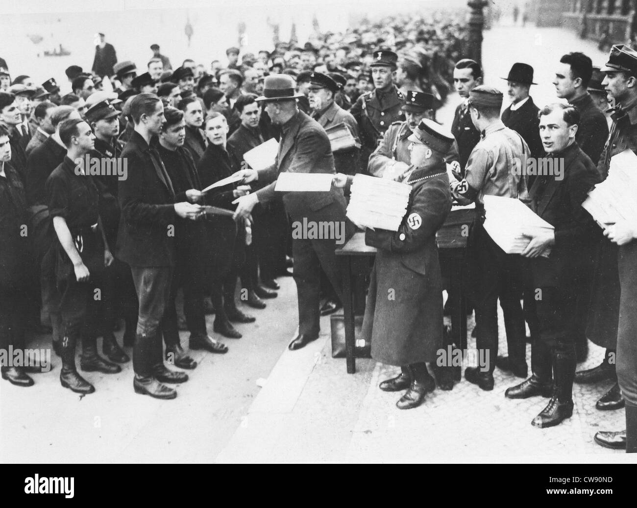 Hitlers Volksabstimmung (1934) Stockfoto