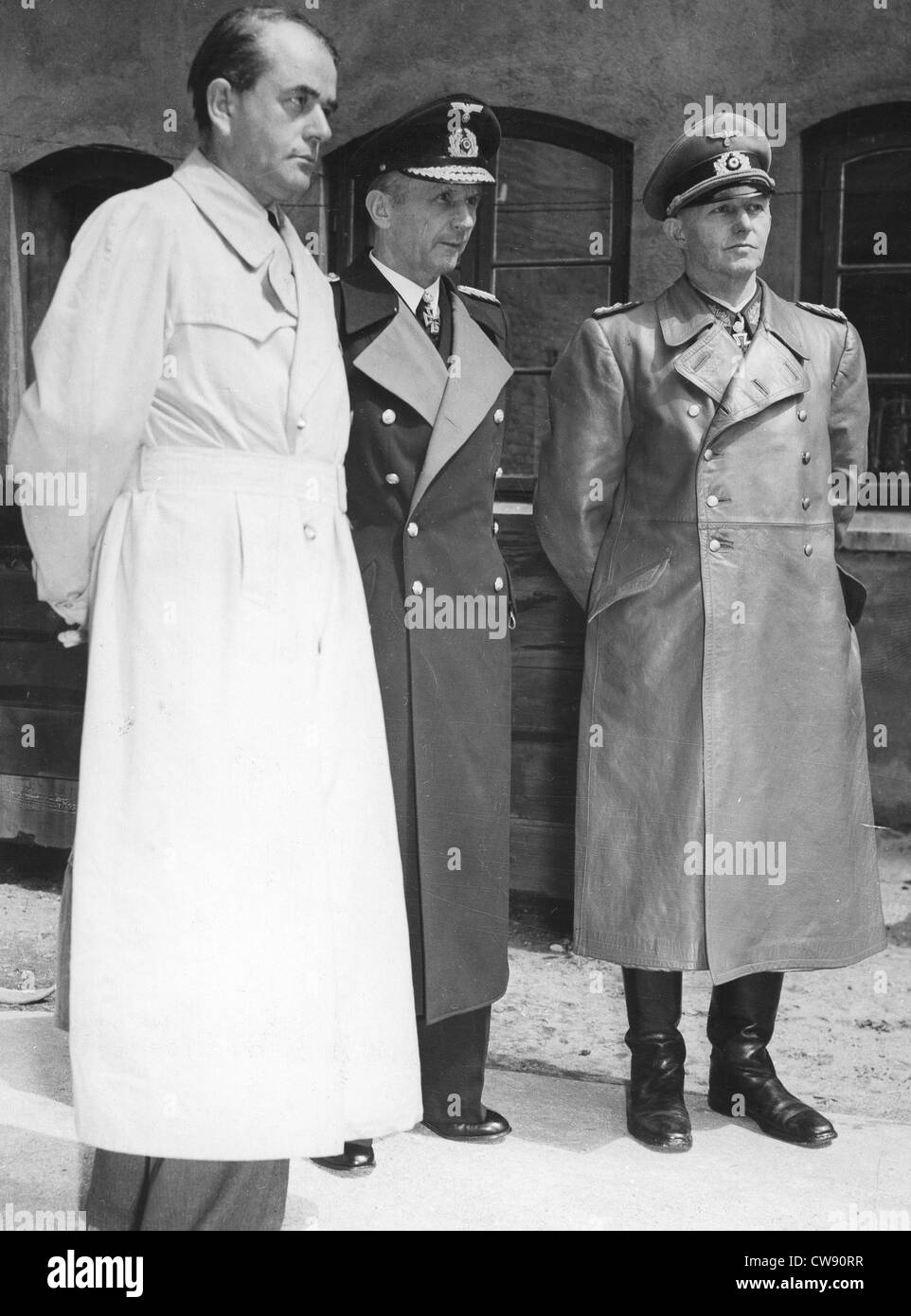 Doenitz Kabinett verhaftet (1945) Stockfoto