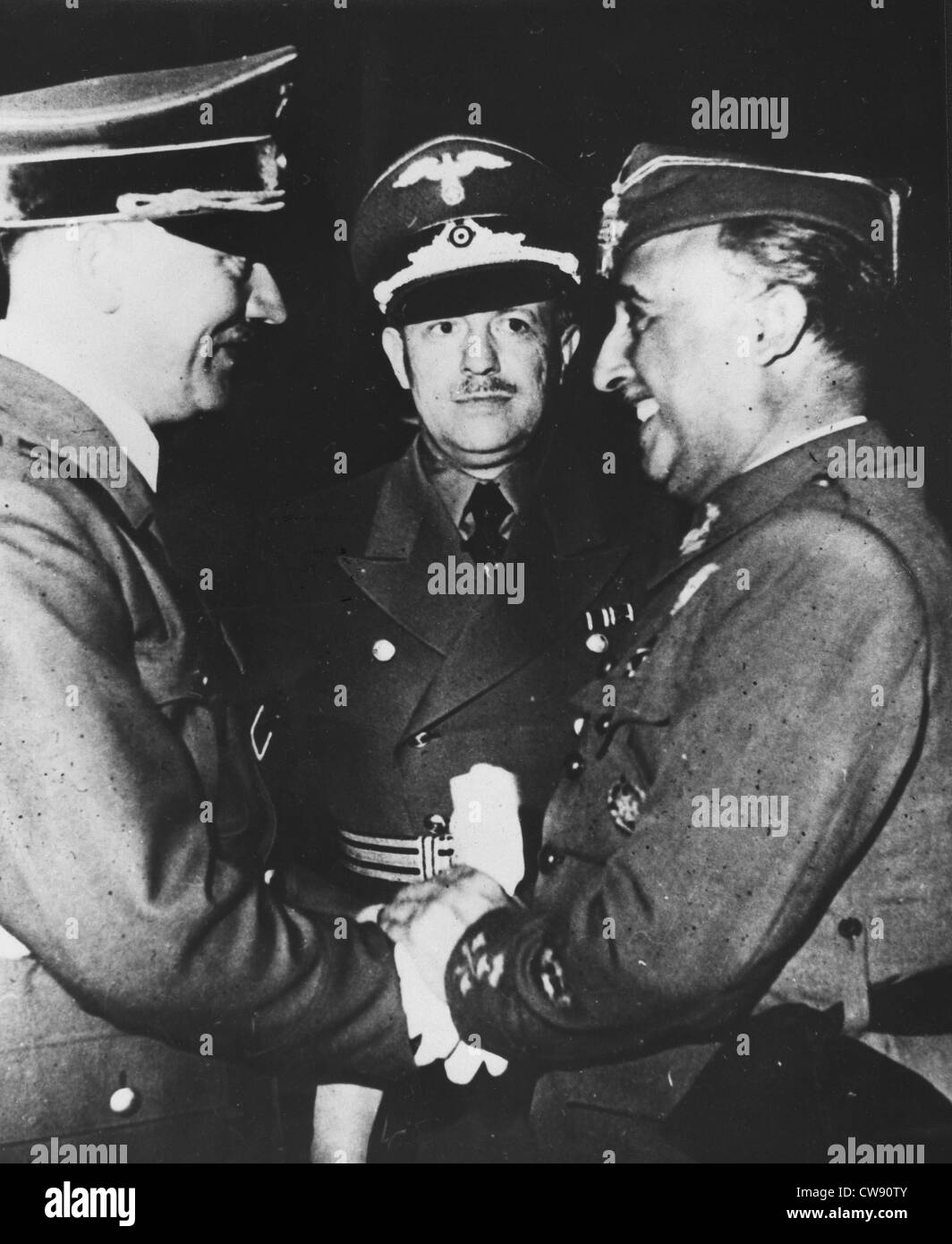 Franco und Hitler (1940) Stockfoto