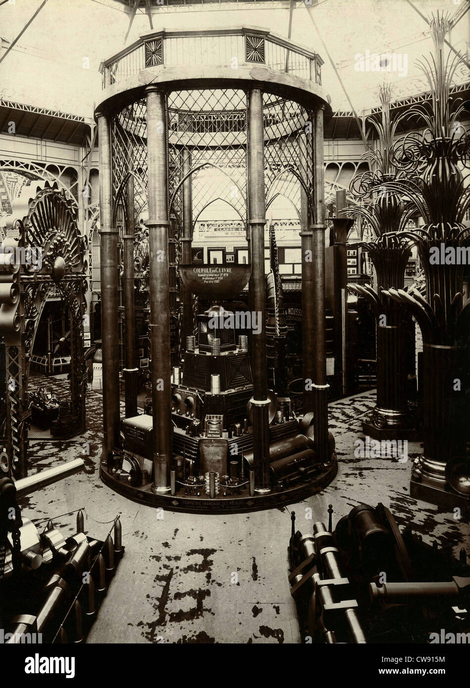 Paris. 1900 Weltausstellung. Bergbau-Metallurgie-Abschnitt. Stockfoto