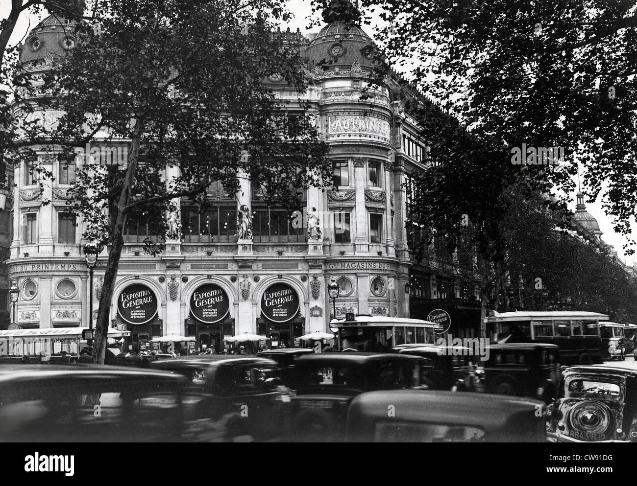 Das Kaufhaus Printemps in Paris Stockfoto