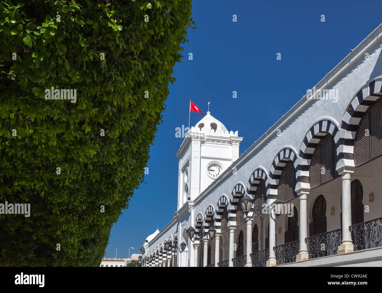 Tunesien, Tunis, Verkürzung der Regierung quadratisch Stockfoto