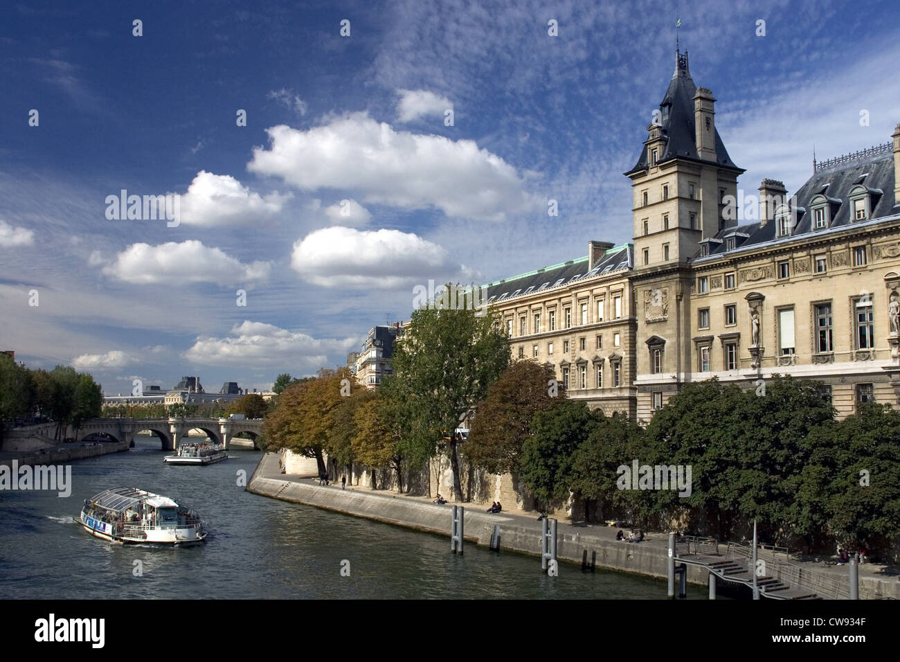 Paris, mit Blick auf die Seine Stockfoto