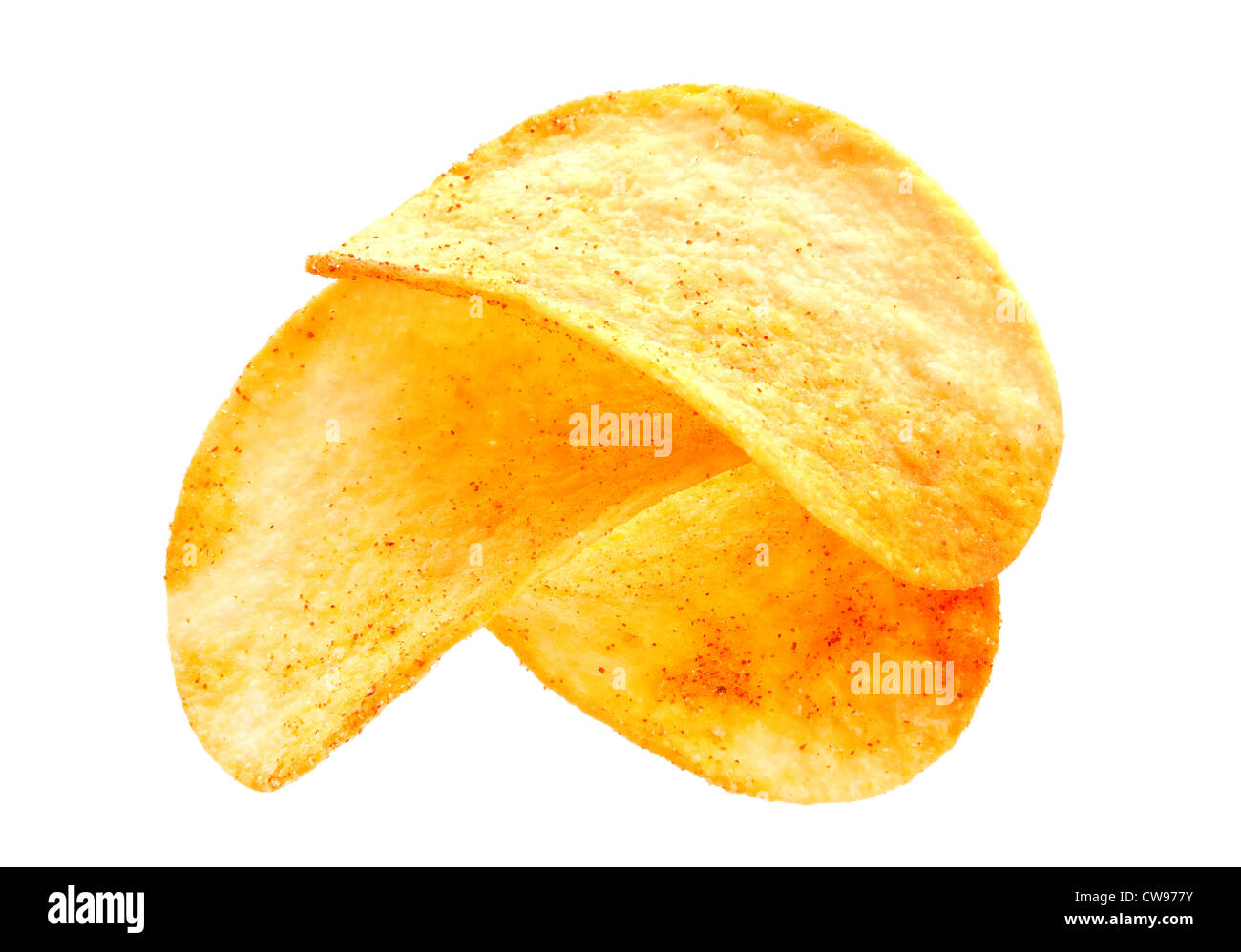 Zubereiteten Pommes frites Snack auf weiß Stockfoto
