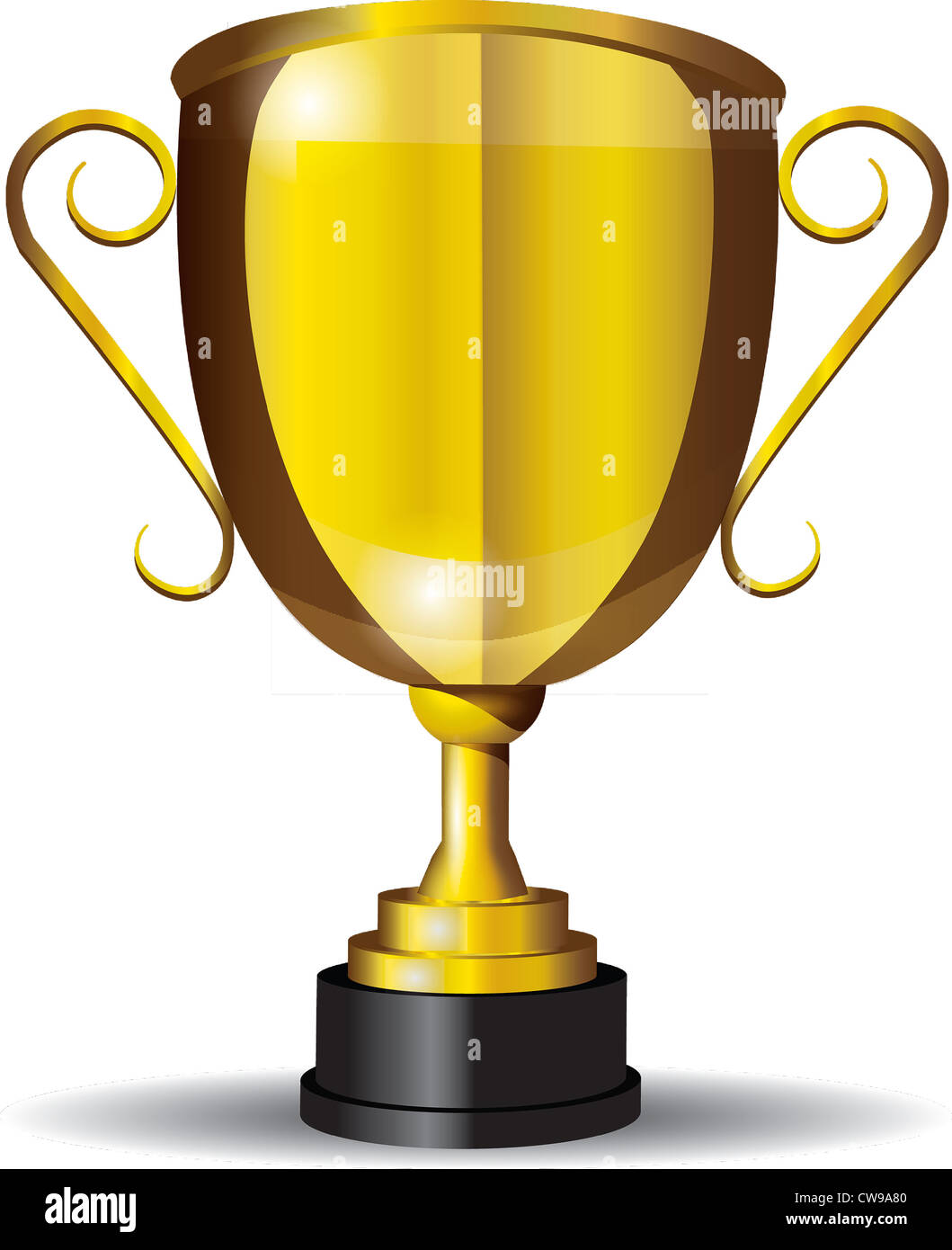 Gold Cup oder Trophäe, ein Vektorbild entnommen. Stockfoto Gold Cup oder Trophäe, ein Vektorbild entnommen. Stockfoto
