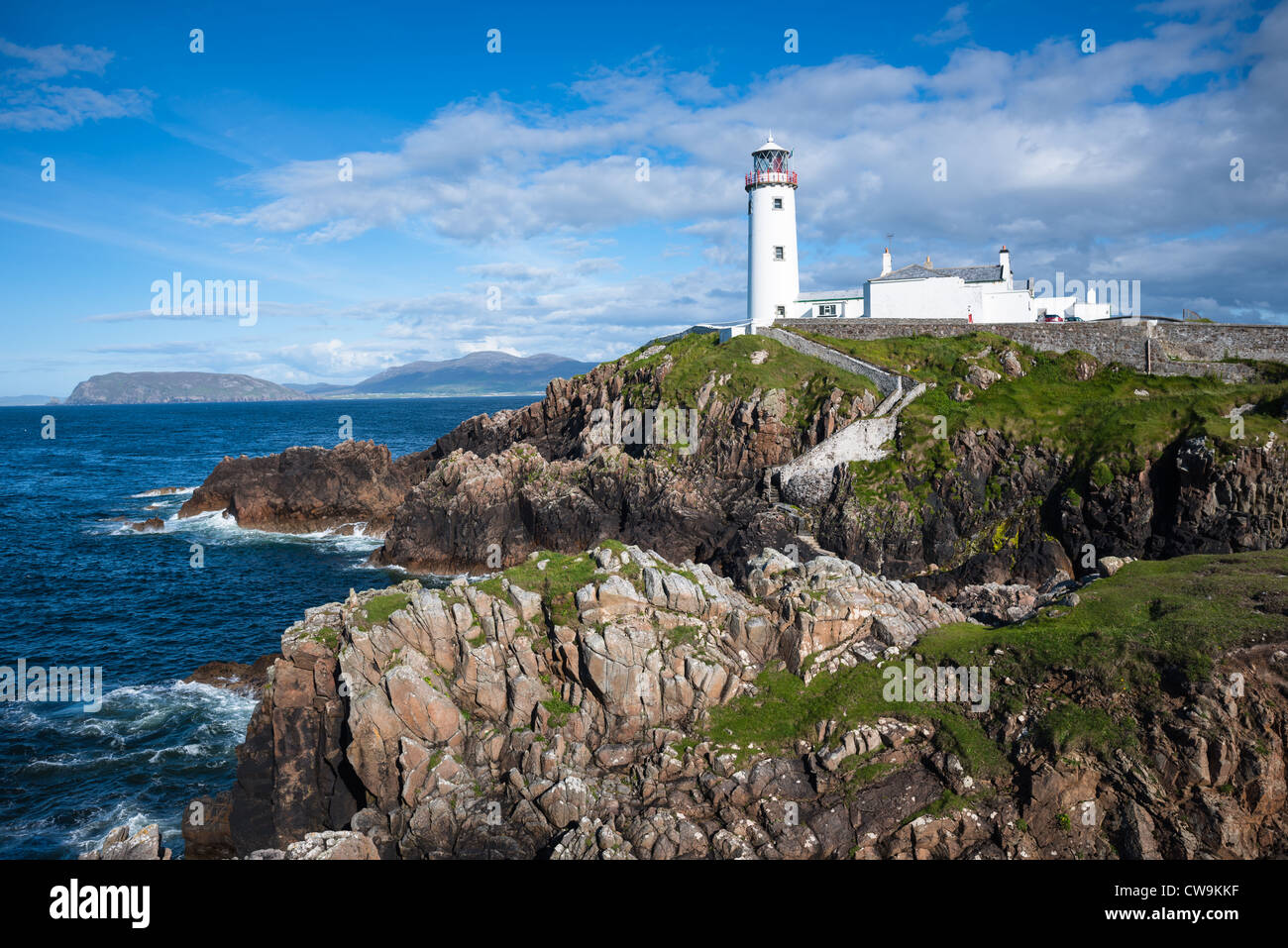 Fanad Head Lighthouse, Co. Donegal, Irland. === Hohe Bildauflösung mit Carl Zeiss Lens === Stockfoto