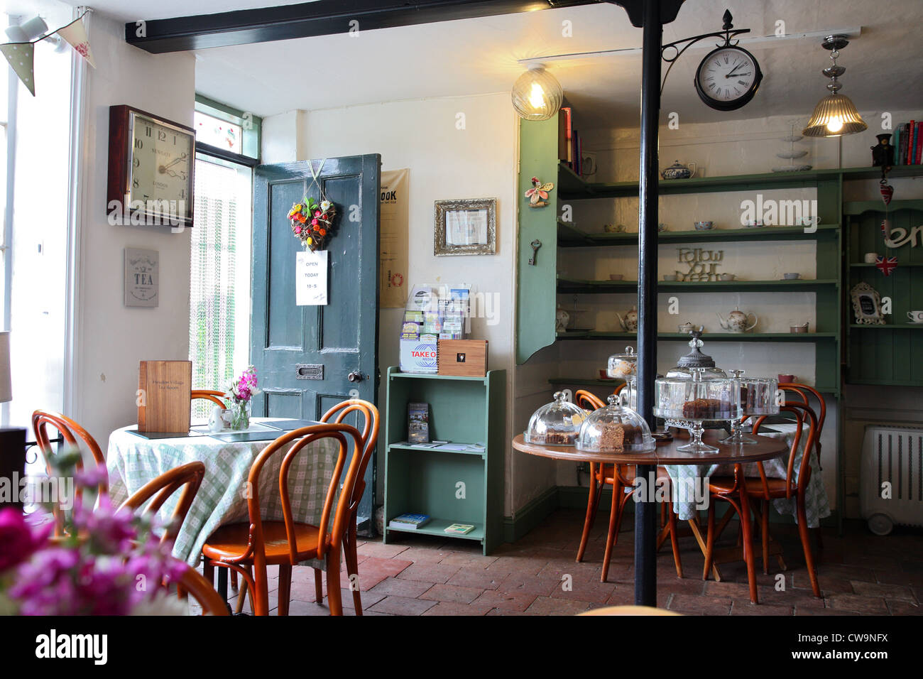 Tee-Shop in Heydon, Norfolk, Großbritannien Stockfoto