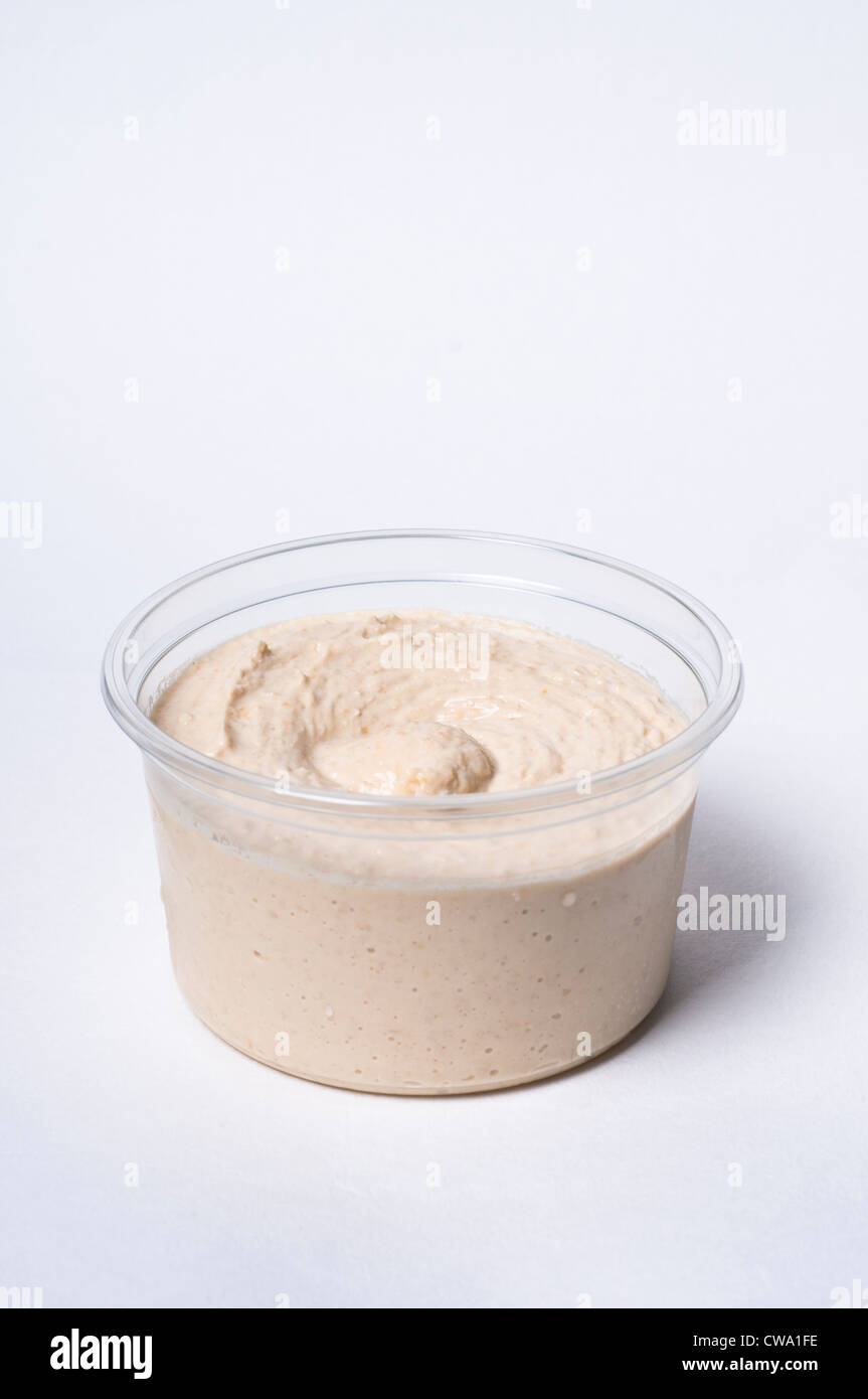 Wanne mit humus Stockfoto