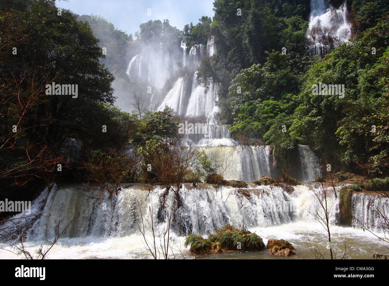 Thee Lor Su Wasserfall, großen Wasserfall am Tak, Thailand Stockfoto