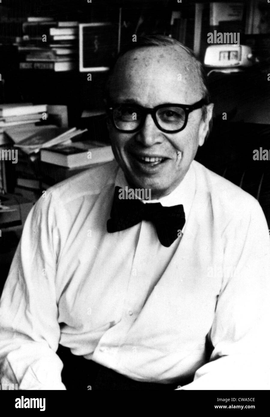 Historiker und ehemalige weiße Haus Aide Arthur M. Schlesinger Jr., circa 1980. Höflichkeit: CSU Archive / Everett Collection Stockfoto