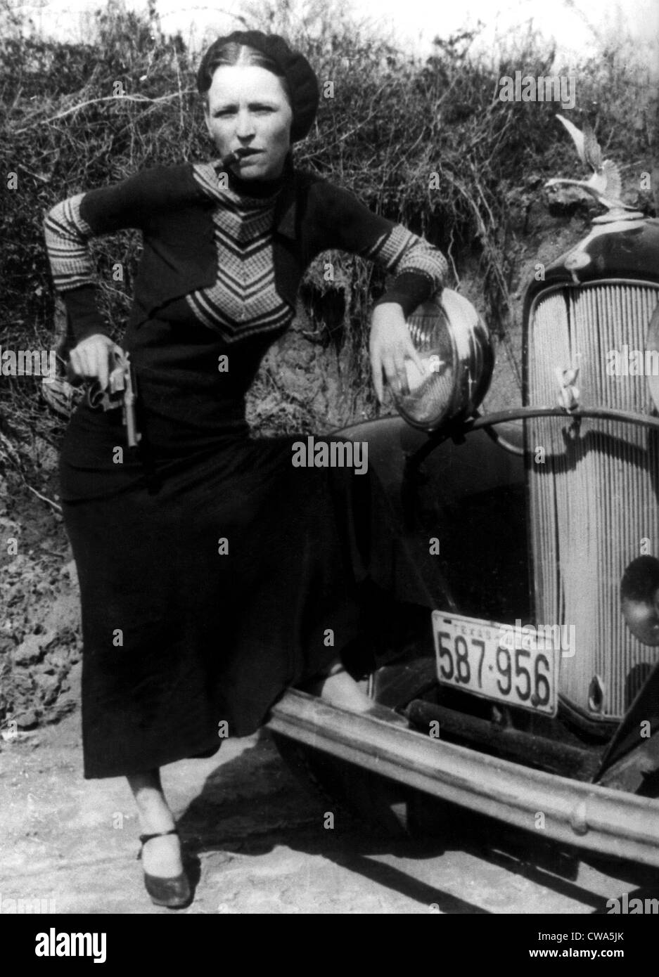 Bonnie Parker, 1933. Höflichkeit: CSU Archive / Everett Collection Stockfoto